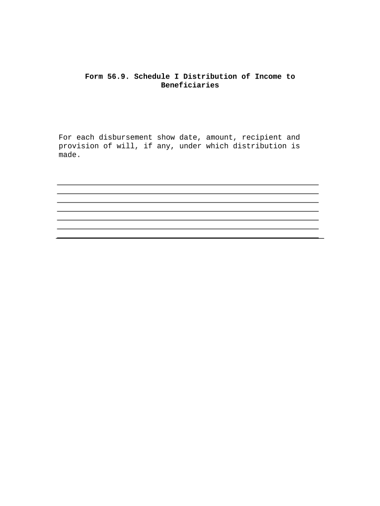 Fill and Sign the How to Determine a Trusts Schedule of Distributions Dummies Form