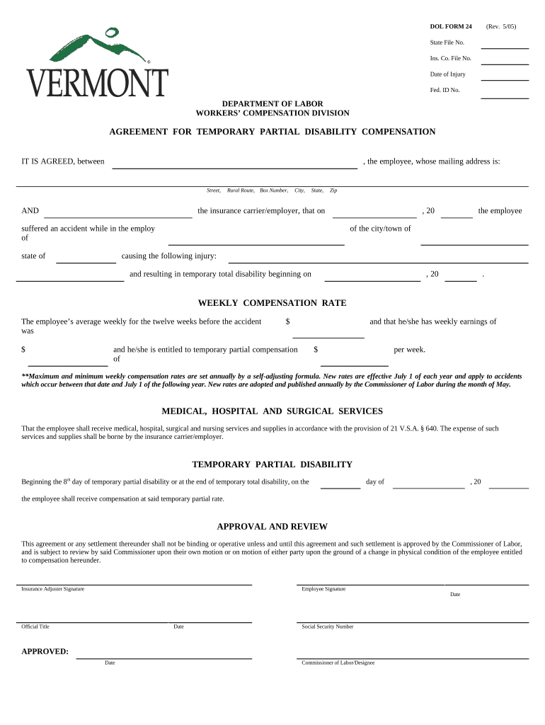 Vermont Partial  Form