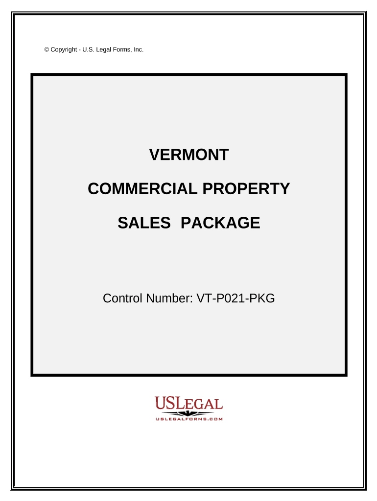 Commercial Property Sales Package Vermont  Form