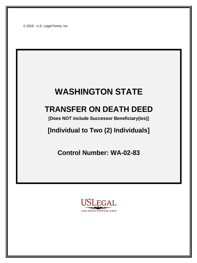 Wa Transfer Death Deed  Form