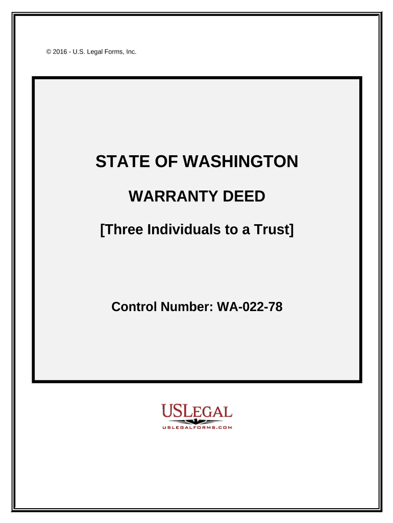 Washington Warranty Deed  Form