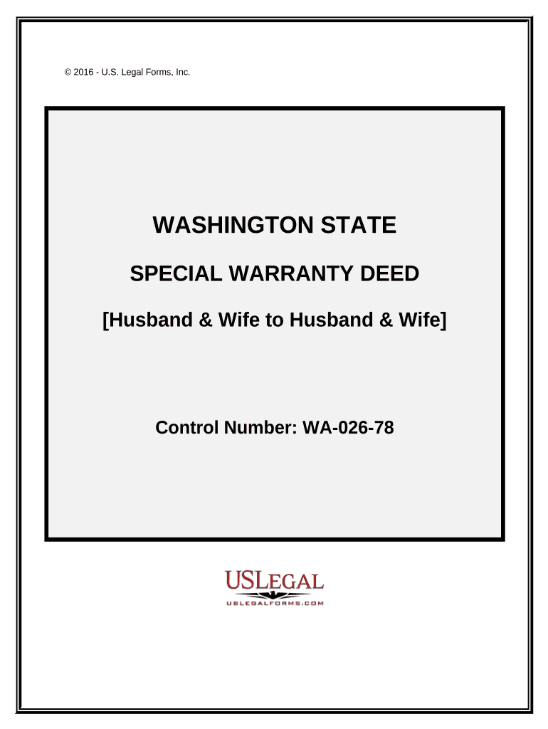 Washington Special Deed  Form