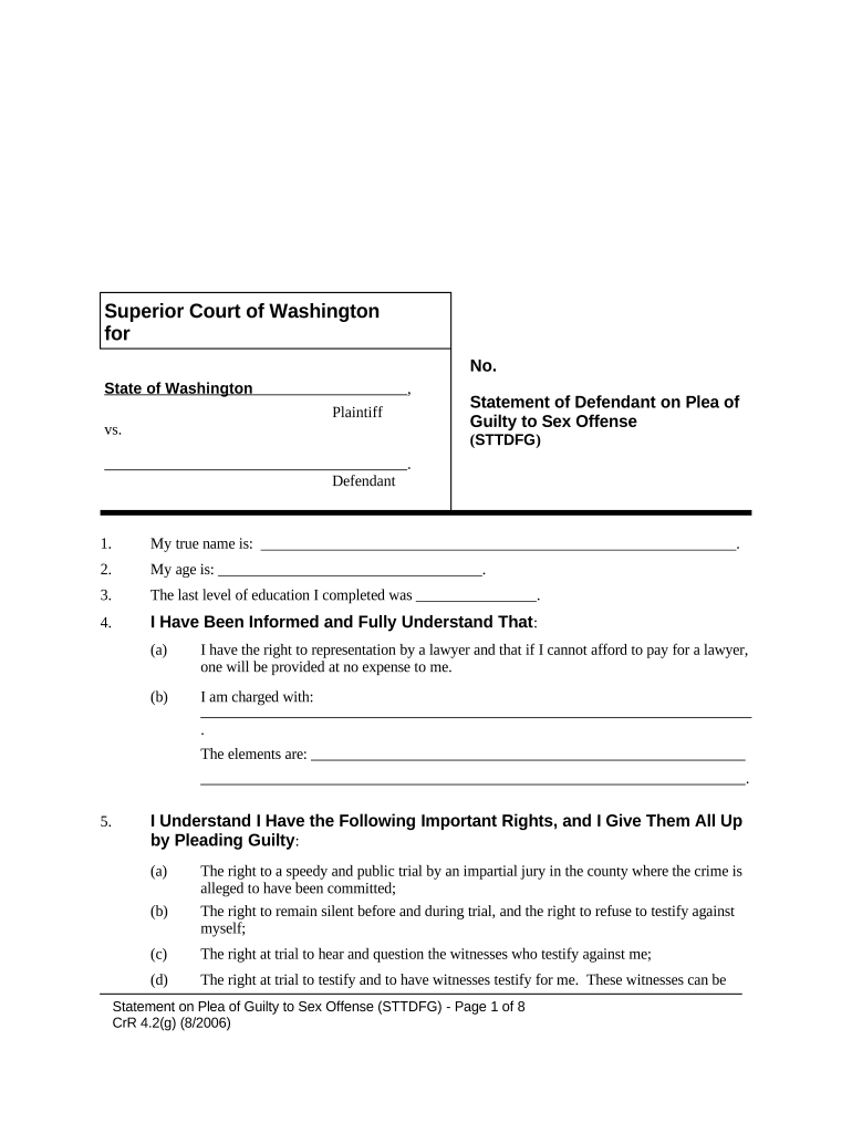 Sex Offense  Form