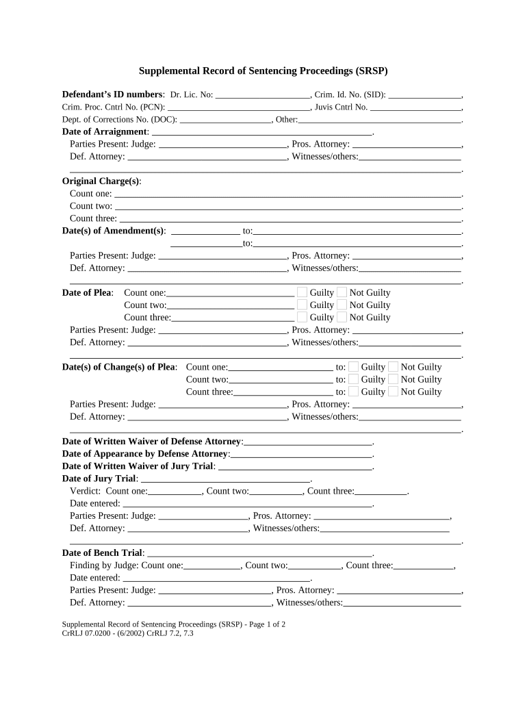 Wa Supplemental Statement  Form