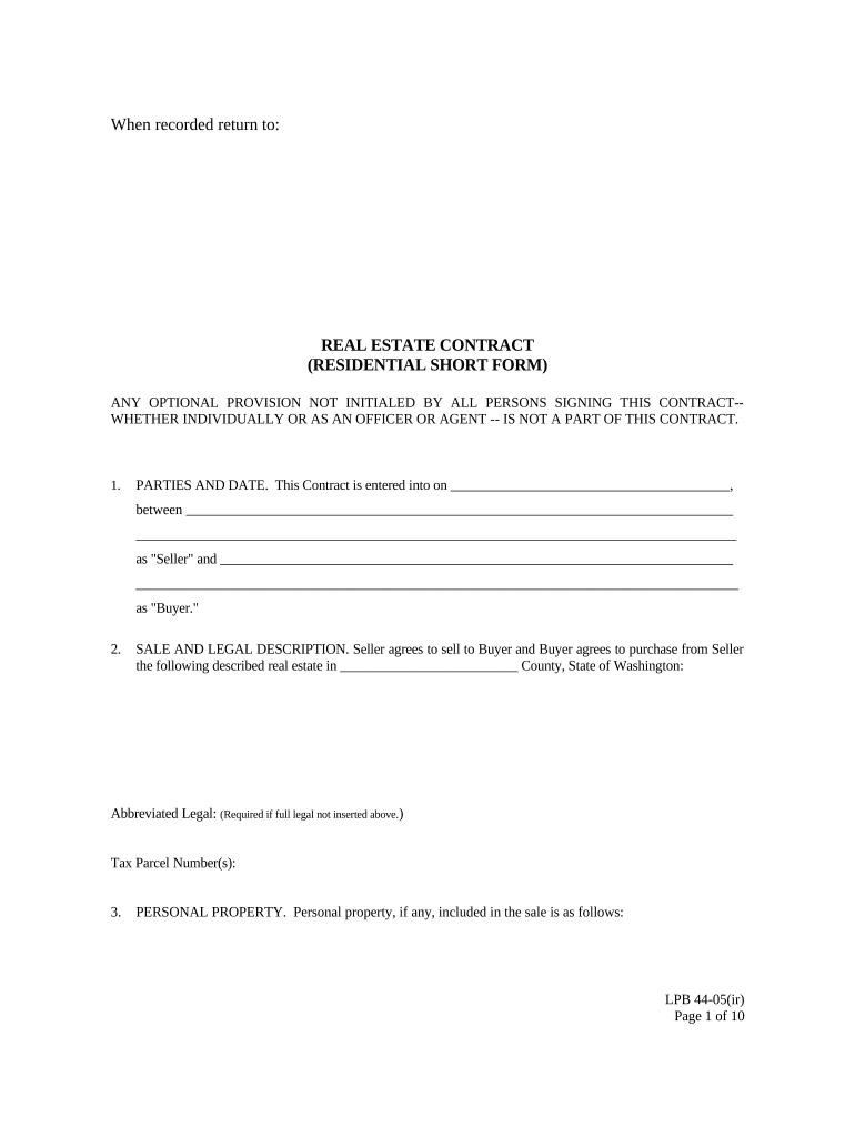 Real Estate Form