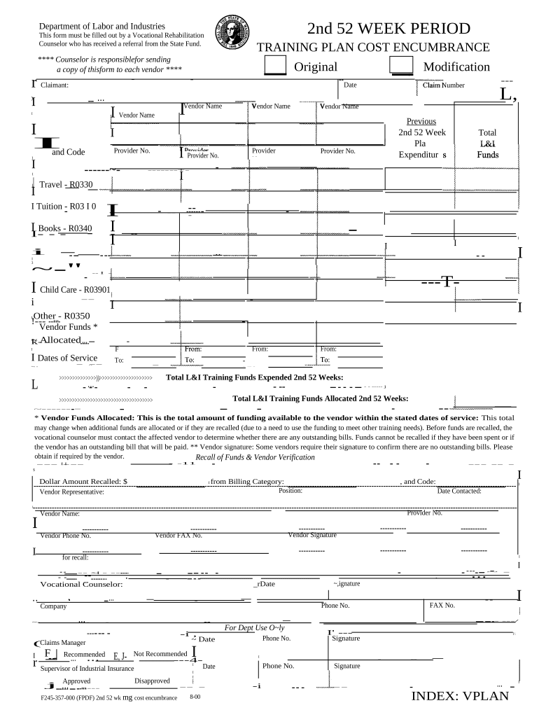 2nd 52 Weeks Training Washington  Form