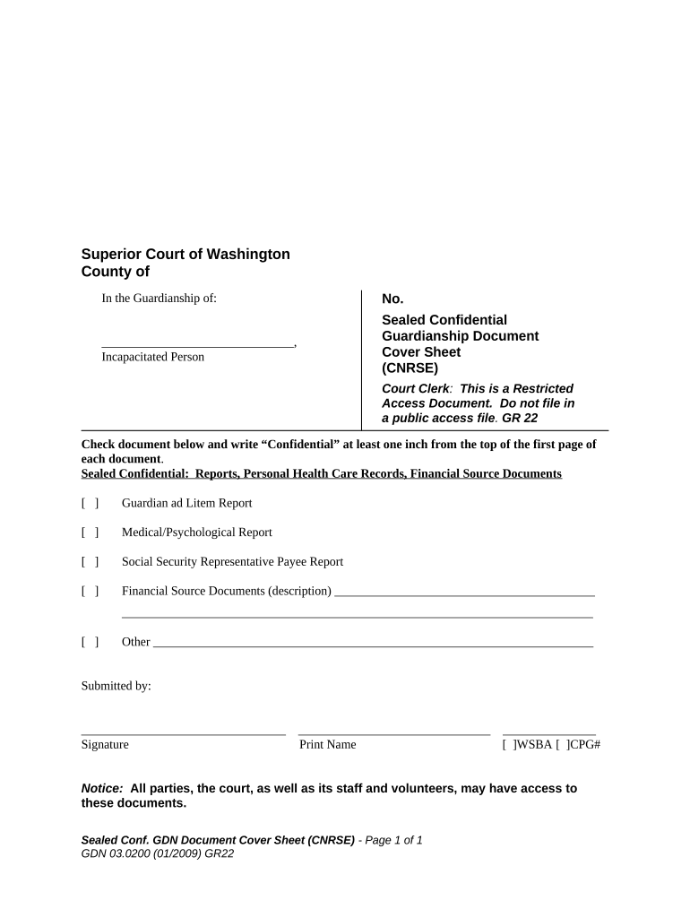 Sealed Confidential  Form