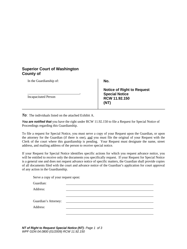 Washington Rcw  Form