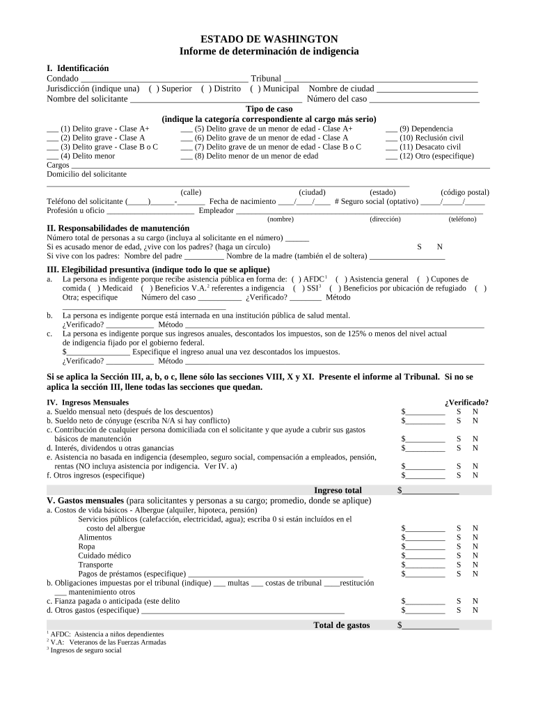 Indigent  Form