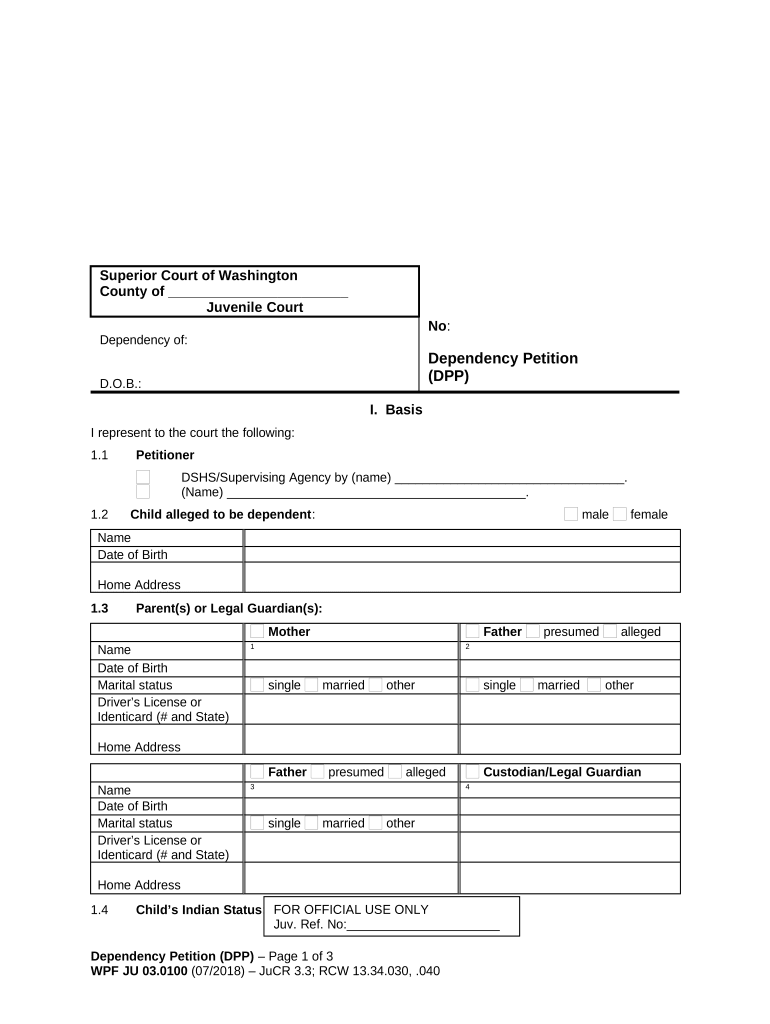 Wa Dependency Form