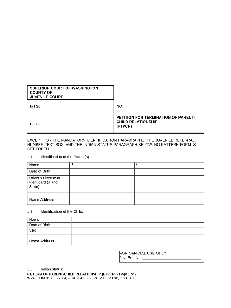 Wa Termination  Form