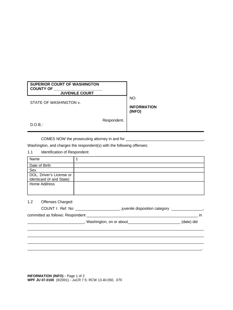 Washington Ju  Form