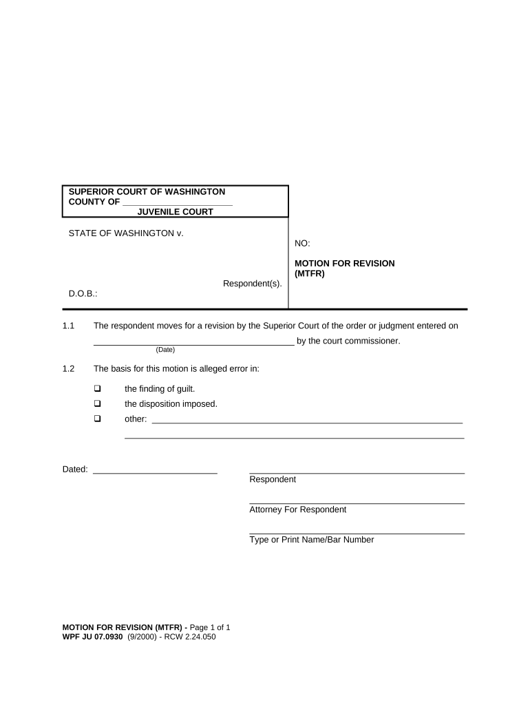 Wa Motion Revision  Form