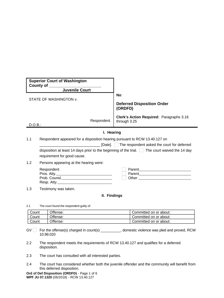 Deferred Disposition  Form