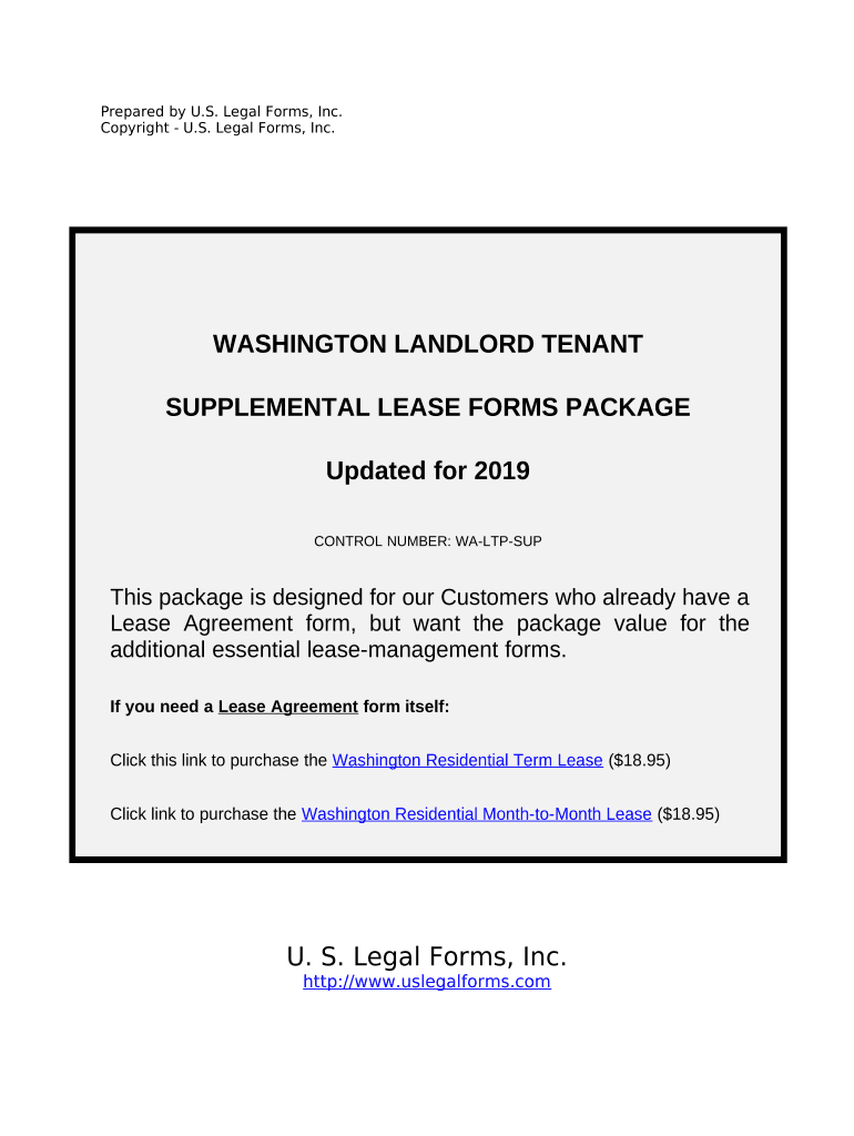 Wa Landlord Tenant  Form