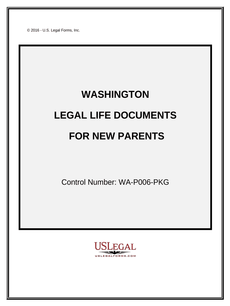 Essential Legal Life Documents for New Parents Washington  Form