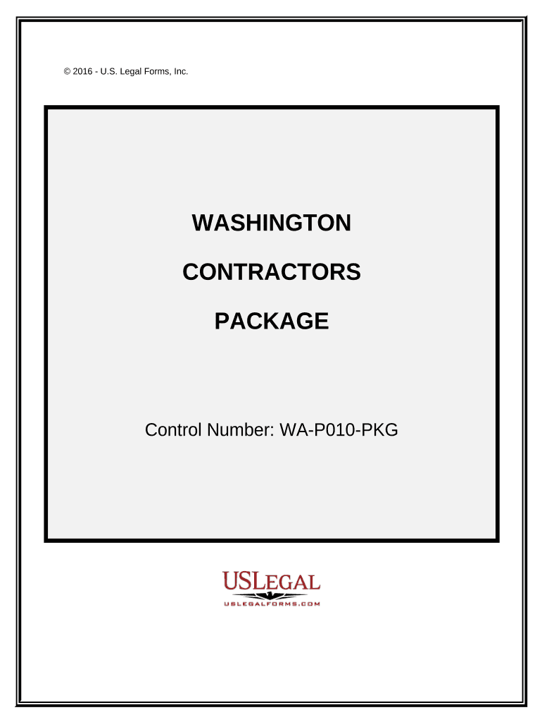 Contractors Forms Package Washington