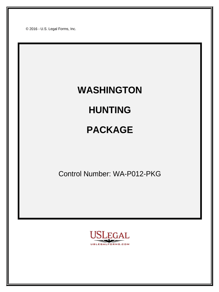 Hunting Forms Package Washington