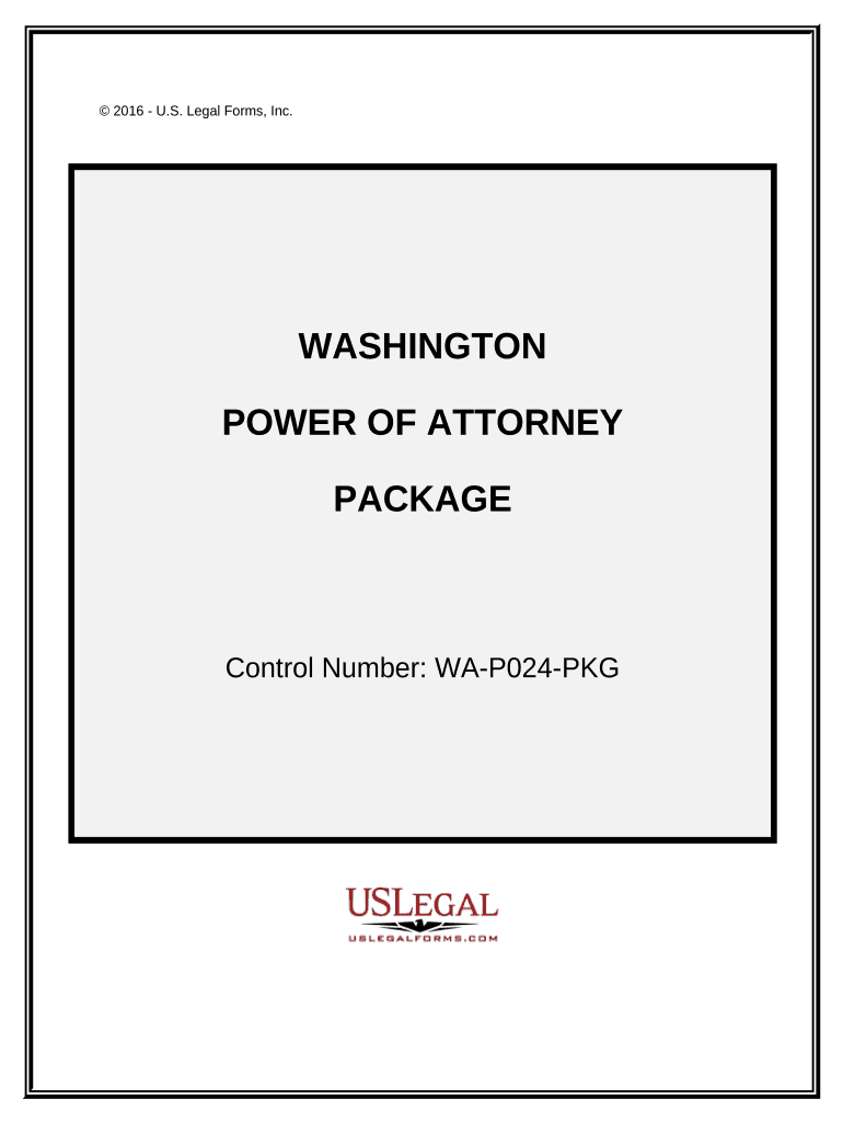 Power of Attorney Forms Package Washington
