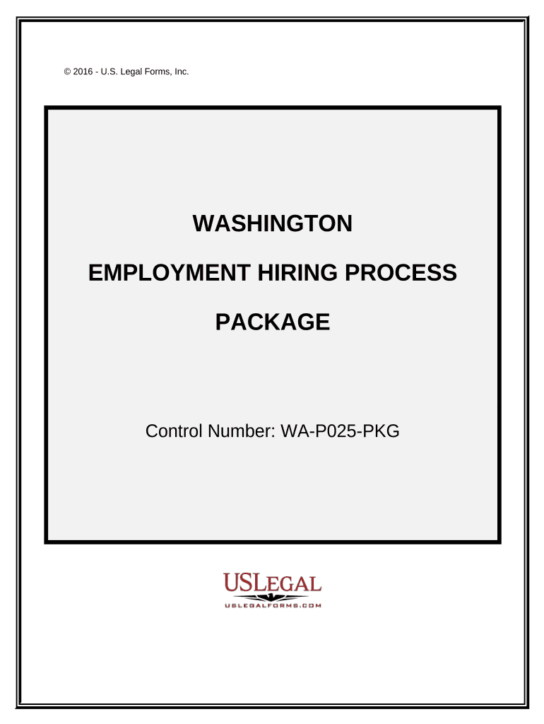 Employment Hiring Process Package Washington  Form