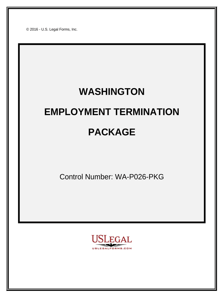 Employment or Job Termination Package Washington  Form