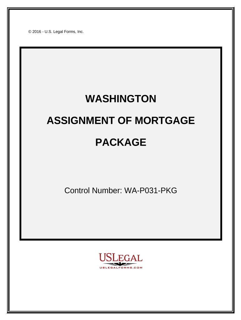 Assignment of Mortgage Package Washington  Form