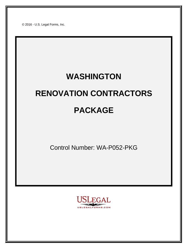 Washington Contractor  Form