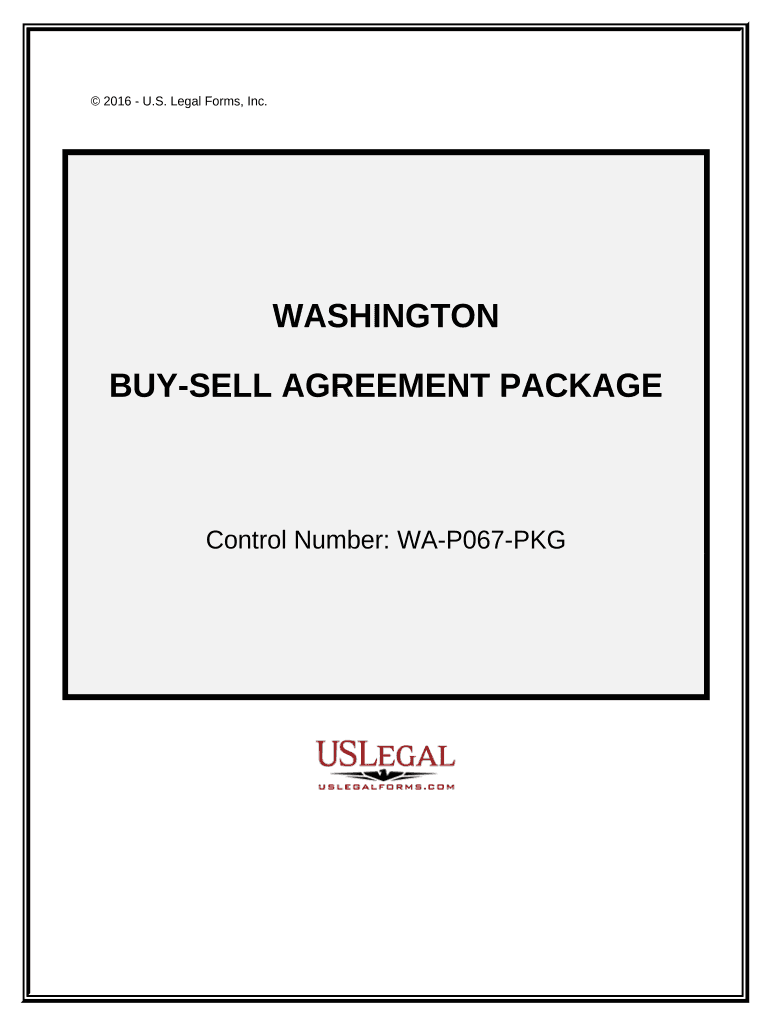 Buy Sell Agreement Package Washington  Form