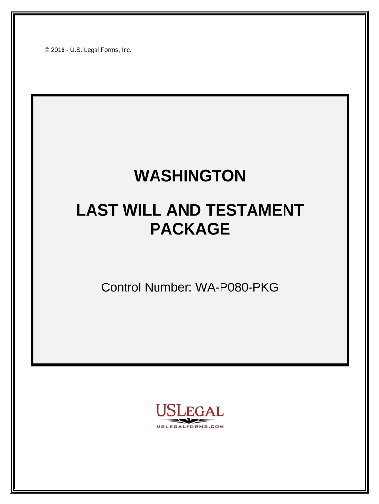 Last Will Testament Document  Form