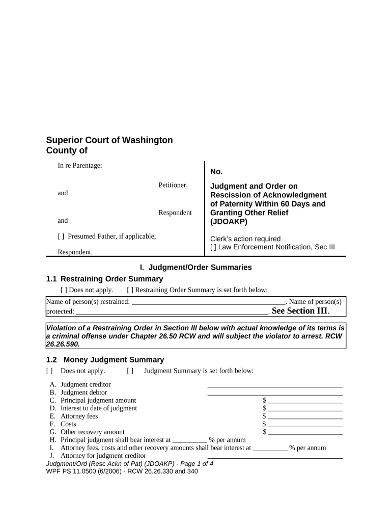 Order 60 Days Form