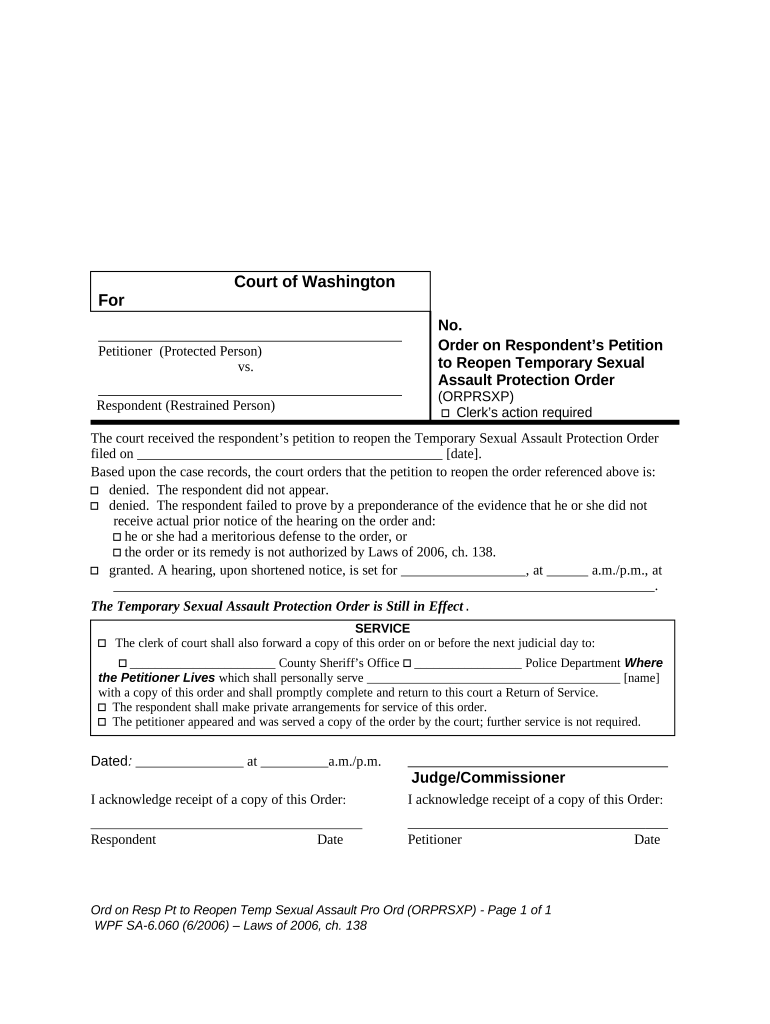 Respondents Petition  Form