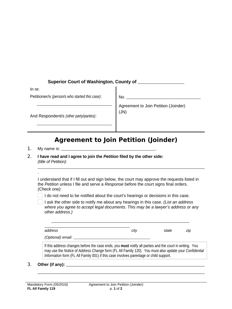 Wa Joinder  Form