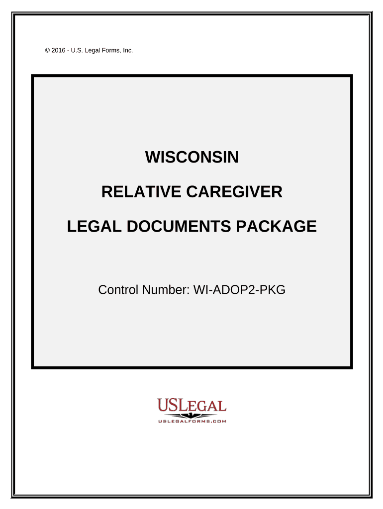 Wisconsin Relative Caretaker Legal Documents Package Wisconsin  Form