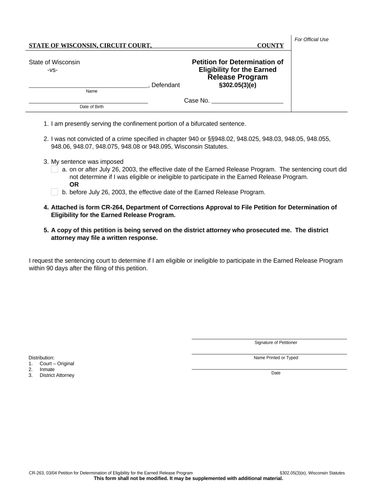 Wi Release Form