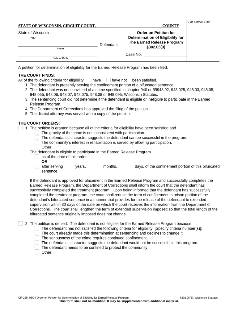 Eligibility Release  Form