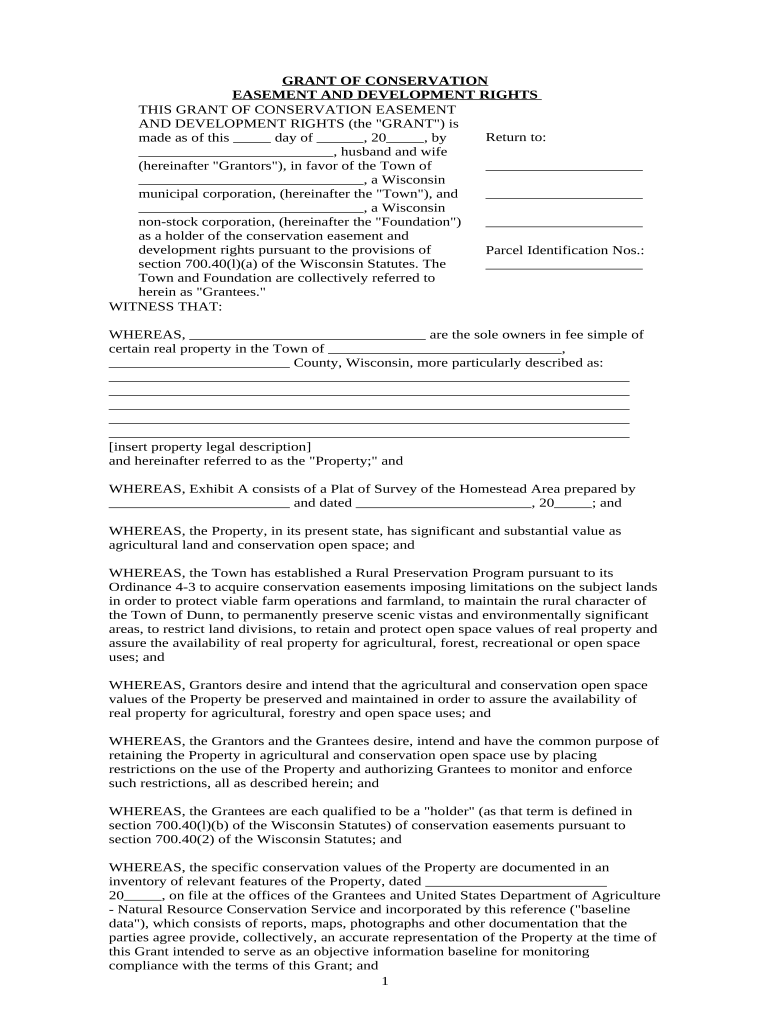 Wi Easement  Form