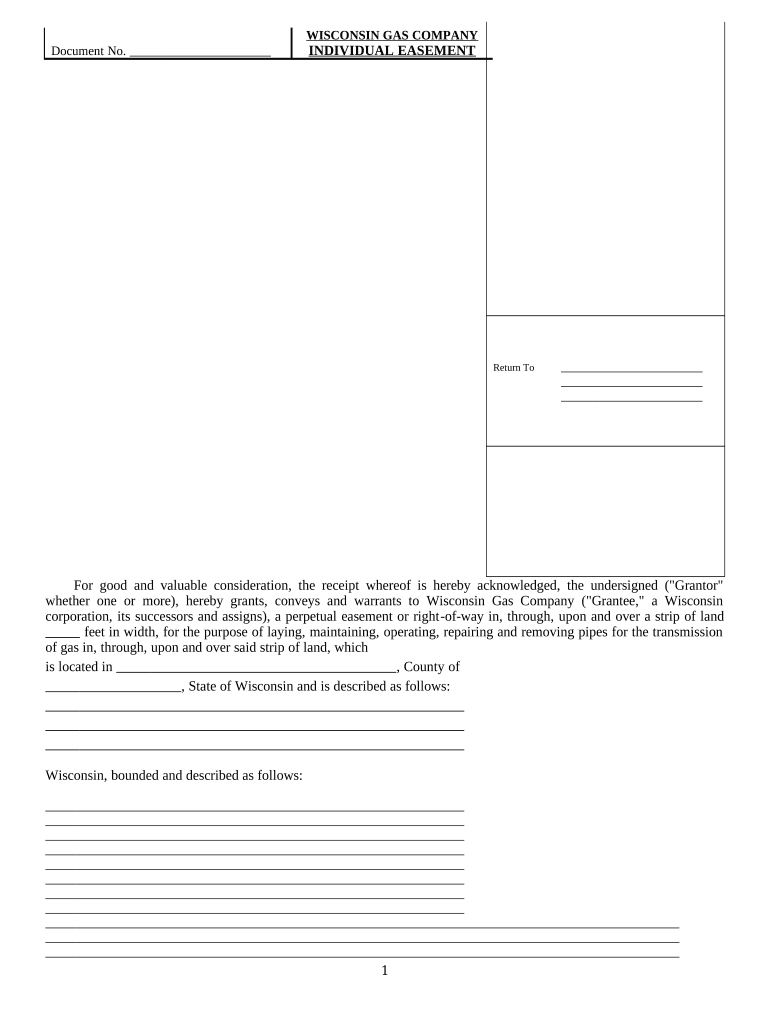 Wi Easement  Form