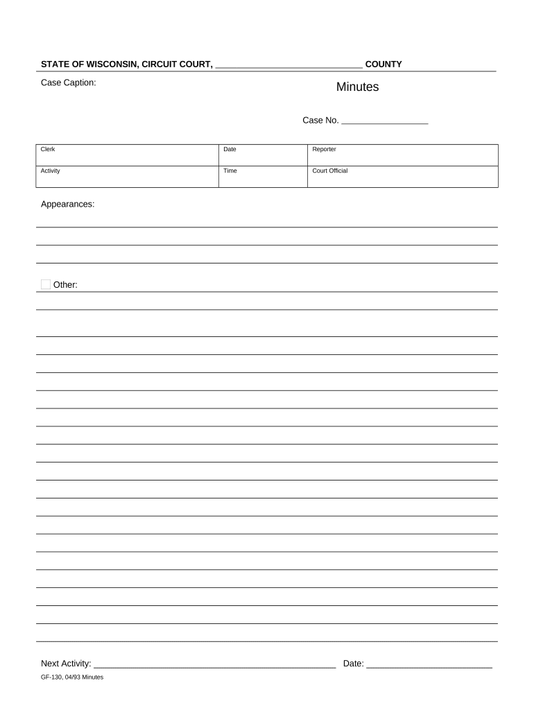 Wi Family Law  Form