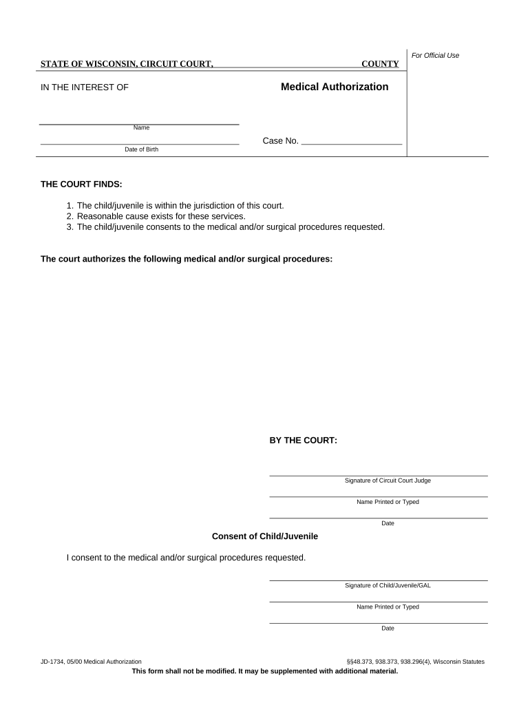 Medical Authorization  Form