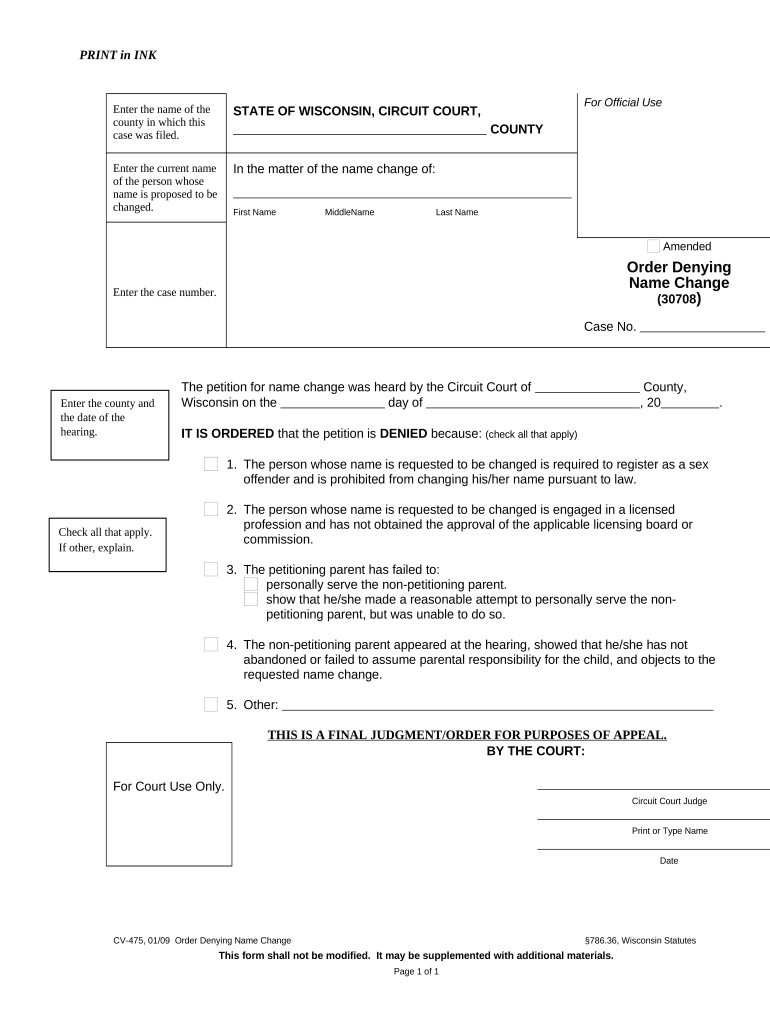 Wi Name Change  Form