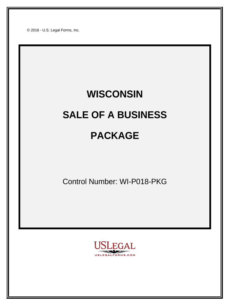 Sale of a Business Package Wisconsin  Form