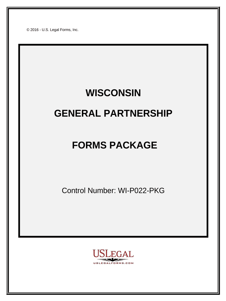 General Partnership Package Wisconsin  Form