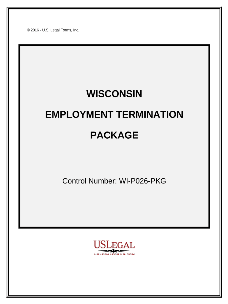 Employment or Job Termination Package Wisconsin  Form