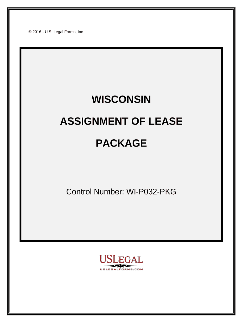 Assignment of Lease Package Wisconsin  Form