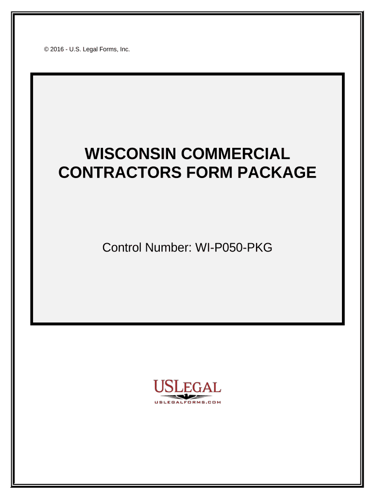 Commercial Contractor Package Wisconsin  Form