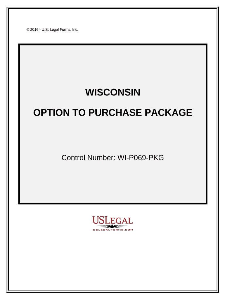 Option to Purchase Package Wisconsin  Form