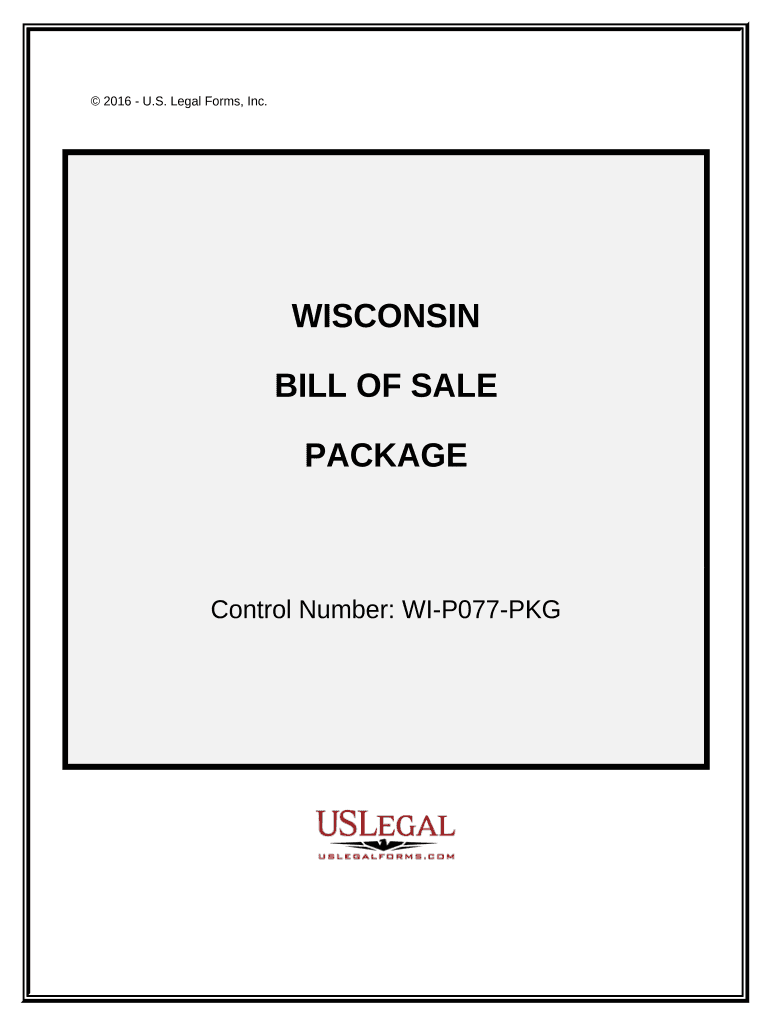 Wisconsin Bill Sale  Form