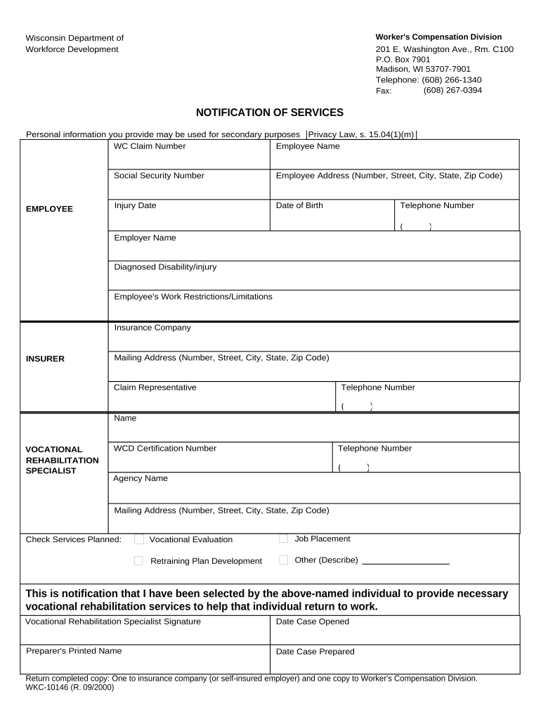 Wi Workers Compensation  Form