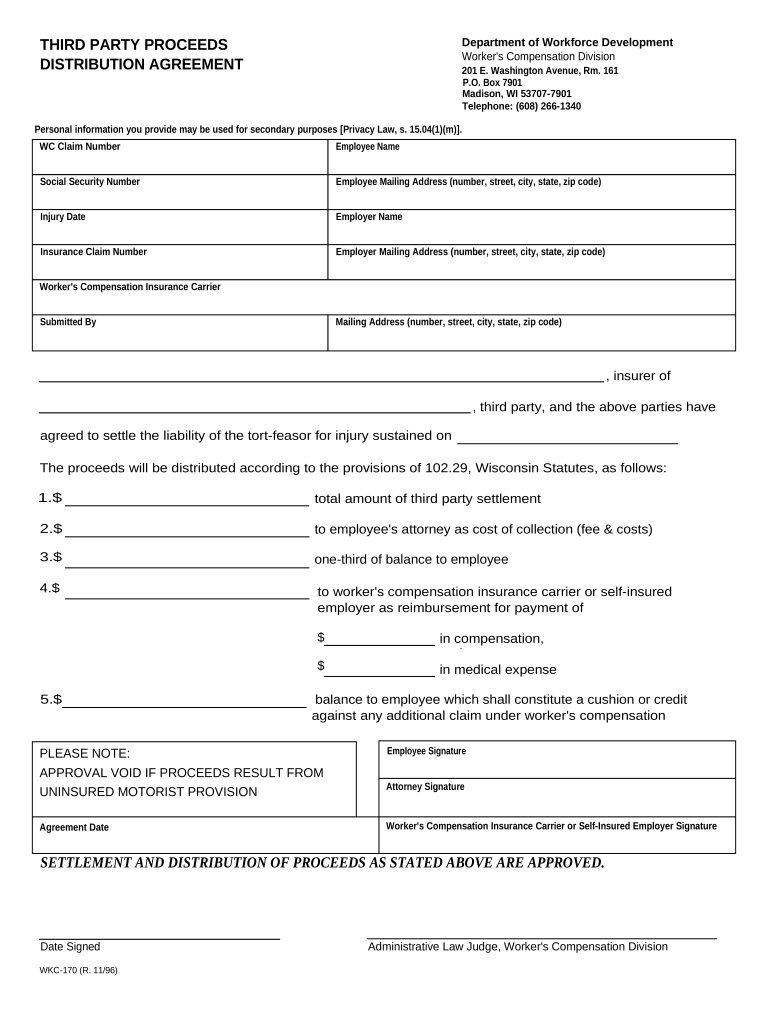 Wi Workers Compensation  Form