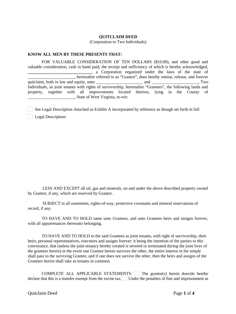 West Virginia Corporation  Form